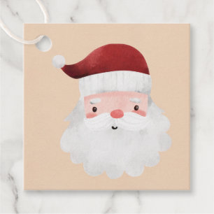 Étiquettes Cadeau Tags cadeau de Noël Cute Père Noël