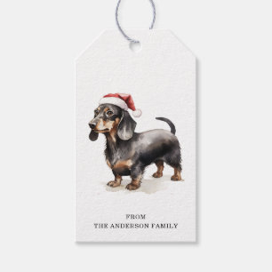 Étiquettes-cadeau Tags cadeaux Christmas Dachshund