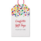 Tags cadeaux Confetti pour Douches et Fêtes