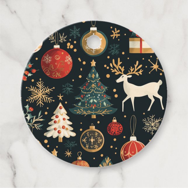 Étiquettes Cadeau Tags cadeaux de Noël (Devant)