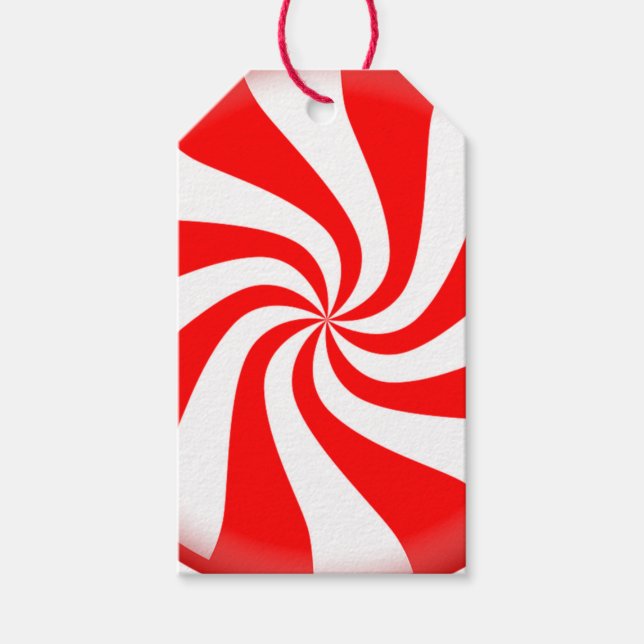 Étiquettes-cadeau Tags cadeaux de Noël/Bonbons Twist (Devant)