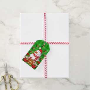 Étiquettes-cadeau Tags cadeaux de Noël Snowman Elf