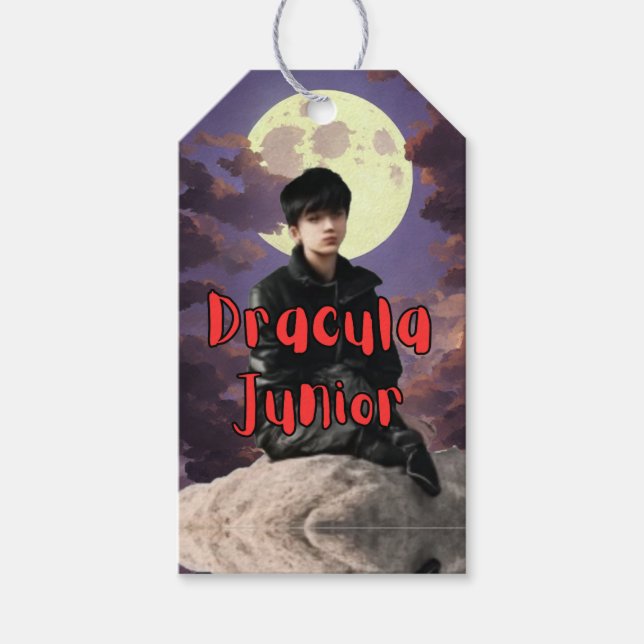 Étiquettes-cadeau Tags cadeaux - Dracula Junior (Devant)