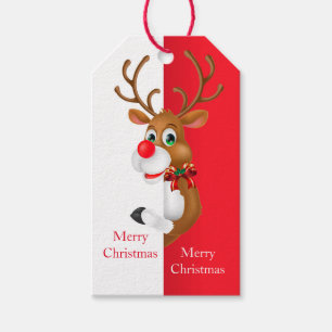 Étiquettes-cadeau Tags cadeaux Holiday Rudolph
