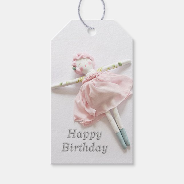Étiquettes-cadeau Tags cadeaux - Jouet doux Ballerina (Devant)