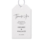 Tags cadeaux minimalistes modernes pour mariage