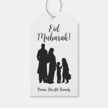 Tags cadeaux personnalisés de l'Aïd Moubarak - Fam