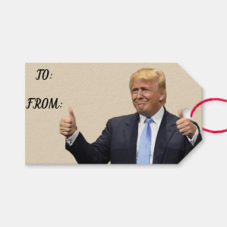 Étiquettes-cadeau Tags cadeaux Trump