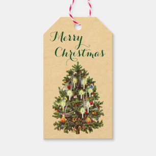 Étiquettes-cadeau Tags cadeaux Vintage Christmas Tree
