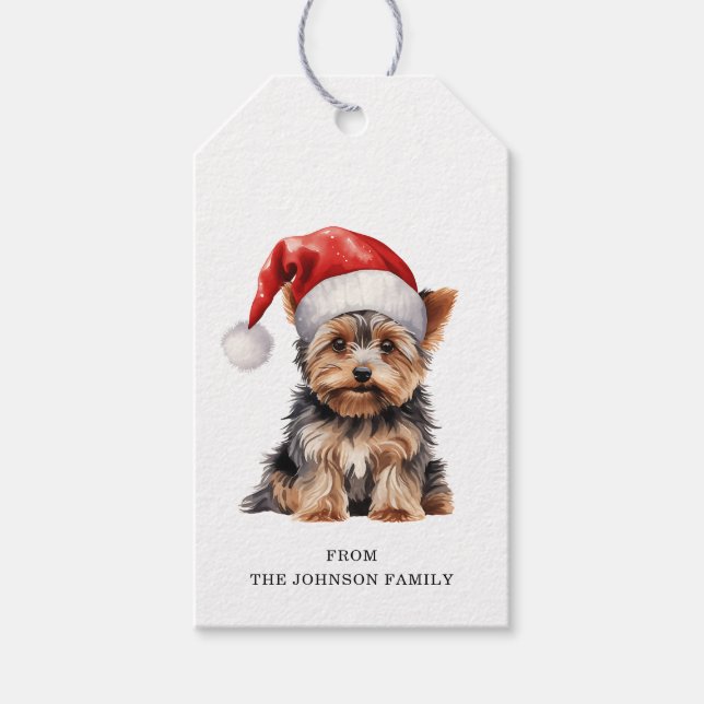 Étiquettes-cadeau Tags cadeaux Yorkshire Terrier (Devant)