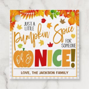 Étiquettes Cadeau Tags de cadeaux Thanksgiving