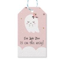 Tags de notre petit Baby shower rose Boo