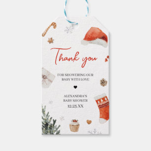 Étiquettes-cadeau Tags de préférence du Baby shower père Noël