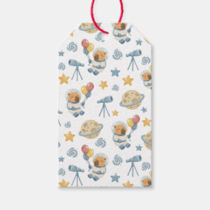 Étiquettes-cadeau Tags Motifs Capybara Astronaut