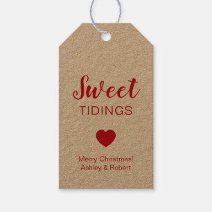Étiquettes-cadeau Tags Sweet Tidings pour Noël Candy & Traitements