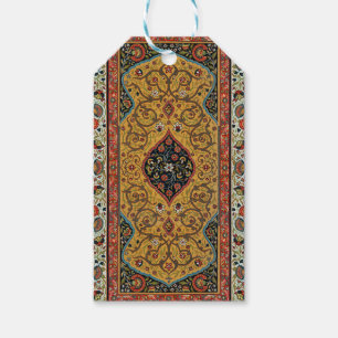 Étiquettes-cadeau Tapis Élegant Tapisserie Perse Antique Riche