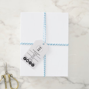 Étiquettes-cadeau Tarif Entreprise personnalisé