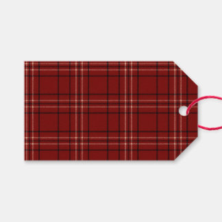 Étiquettes-cadeau Tartan riche