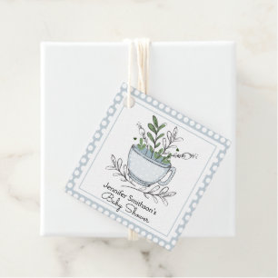 Étiquettes Cadeau Tea Cup Tea Party Baby shower Merci Favoriser Tags