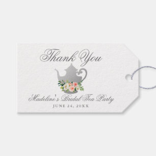 Étiquettes-cadeau Tea Party Fête des mariées Merci argent