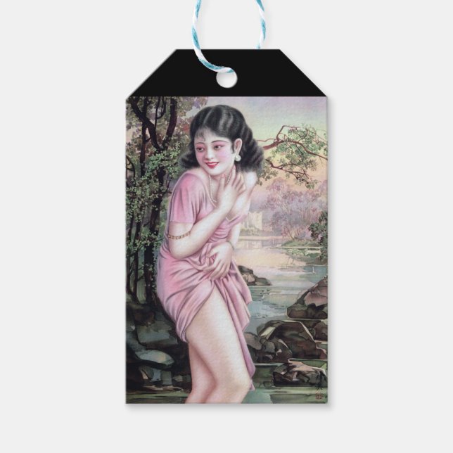 Étiquettes-cadeau Tease en Stream Oasis par Shanghai China Girl (Devant)