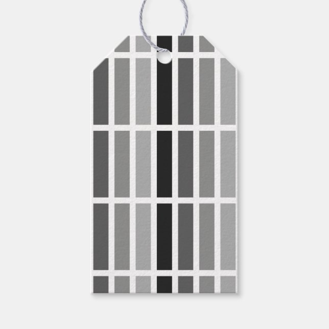 Étiquettes-cadeau Teintes gris argenté (Devant)