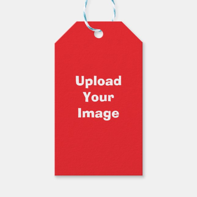 Étiquettes-cadeau Téléchargement de photo personnalisé- (Devant)
