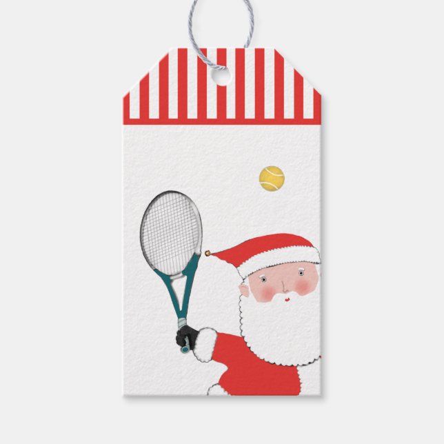 Étiquettes-cadeau Tennis Christmas Cadeaux Tags (Devant)