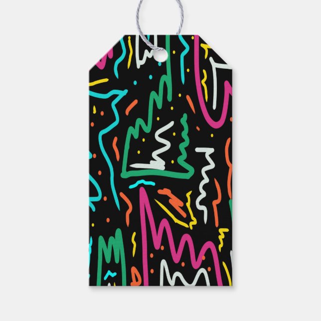 Étiquettes-cadeau Tête de contraste Gras Neon (Devant)