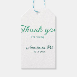 Étiquettes-cadeau Thank you for coming birthday party add name date 
