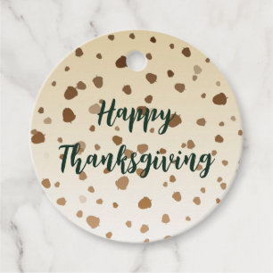 Étiquettes Cadeau Thanksgiving Acorns