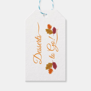 Étiquettes-cadeau Thanksgiving "To Go" Tags cadeaux réversibles