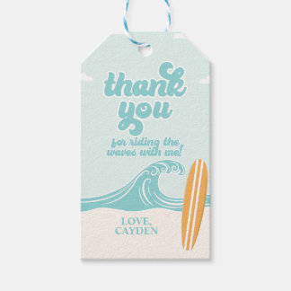 Étiquettes-cadeau The Big One Surf Beach Merci