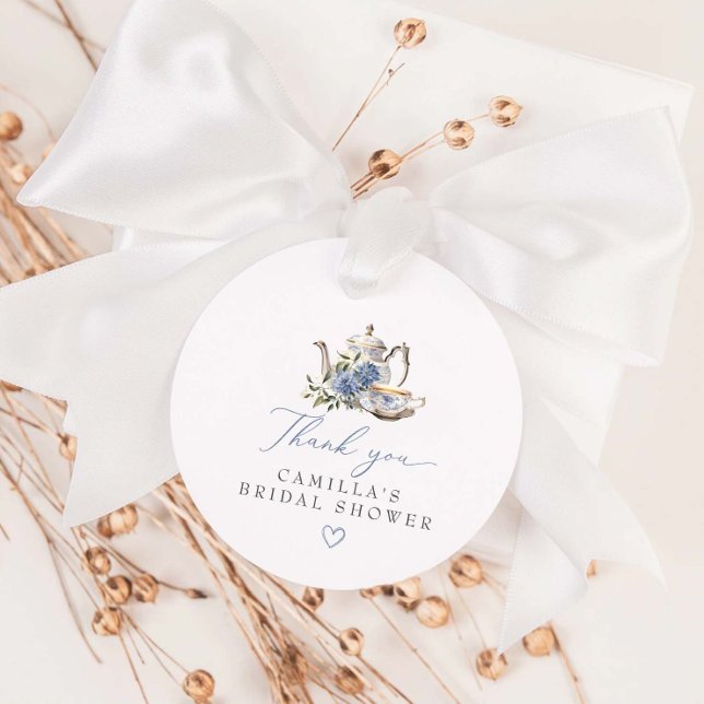 Étiquettes Cadeau Thé Party Fête de Mariée (Créateur téléchargé)