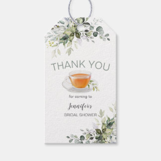 Étiquettes-cadeau Thé party shower de mariage
