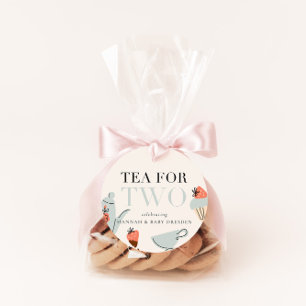Étiquettes Cadeau Thé pour deux   Baby shower Tea Party