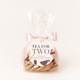 Étiquettes Cadeau Thé pour deux   Baby shower Tea Party