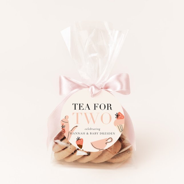 Étiquettes Cadeau Thé pour deux | Baby shower Tea Party (Créateur téléchargé)