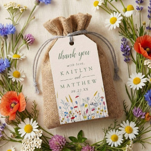 Étiquettes-cadeau The Wildflower Meadow Wedding Suite -