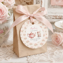 Théière florale et tasses à thé Rose Baby Shower