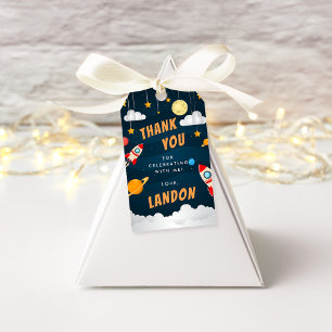 Étiquettes-cadeau Thème Espace extra-atmosphérique Anniversaires de 