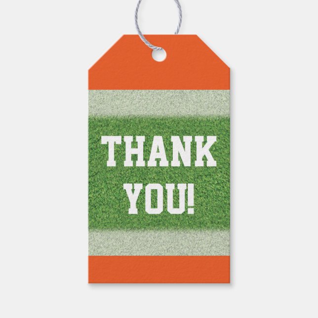 Étiquettes-cadeau Thème Football (Devant)