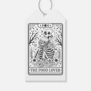 Étiquettes-cadeau Thème Tarot de l'amoureux de la nourriture