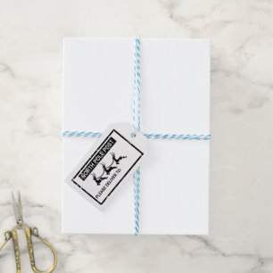 Étiquettes-cadeau Timbre de la poste du Pôle Nord