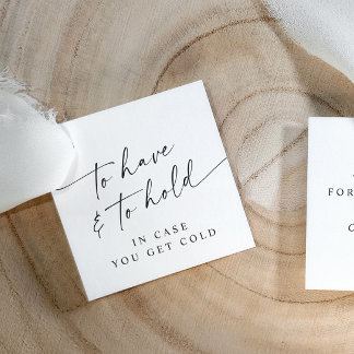 Étiquettes Cadeau To Have & To Hold Modern Wedding Slipper