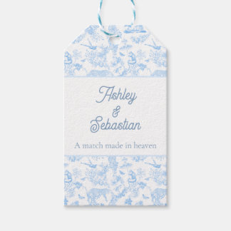 Étiquettes-cadeau Toile de chinoiserie jungle preppy