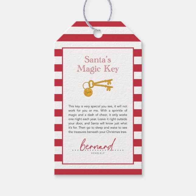 Étiquettes-cadeau Touche magique de Santas (Devant)
