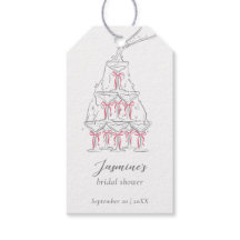 Tour de champagne rose coquette noeud papillon ent