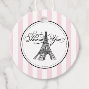 Étiquettes Cadeau Tour Eiffel vintage Paris Fête des mariées