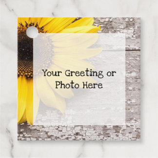 Étiquettes Cadeau Tournesol